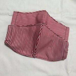 Red and white strip face masks